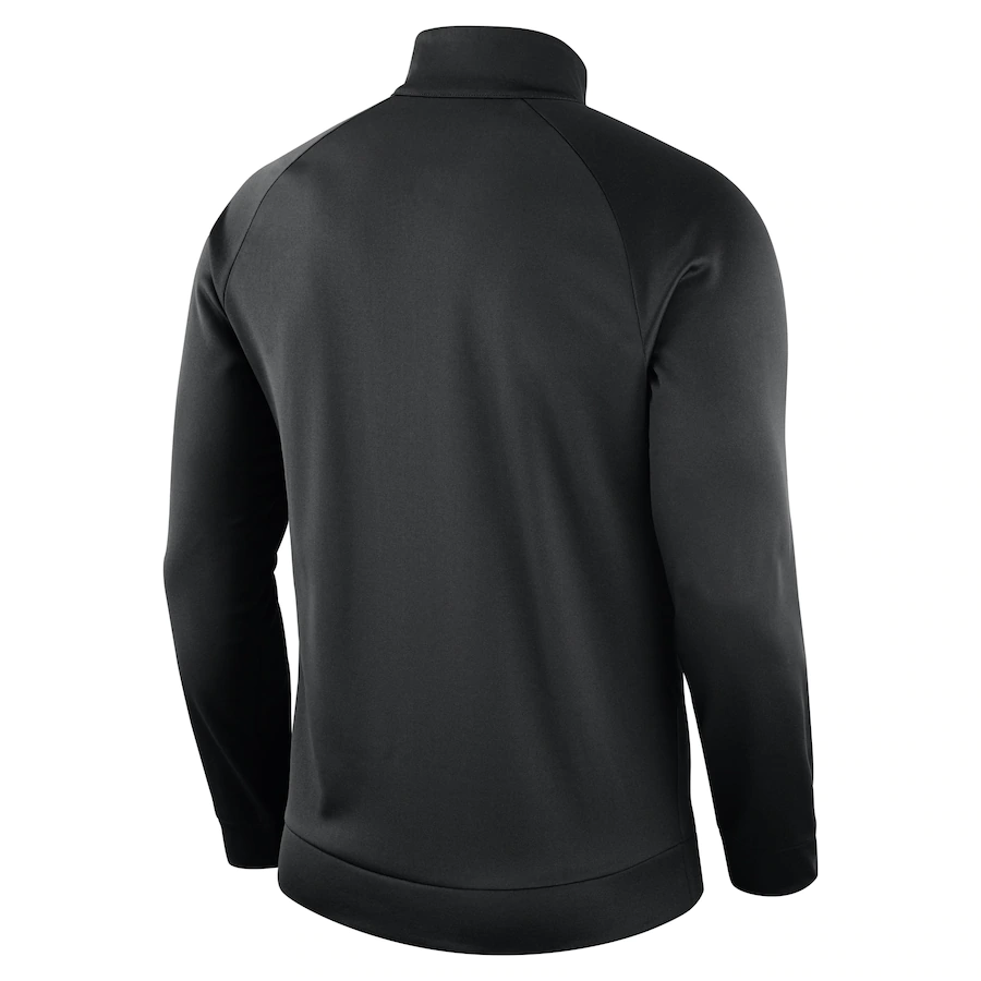 Men's San Francisco Giants Nike Black Therma Top Bench Half-Zip Pullover Jacket-Black