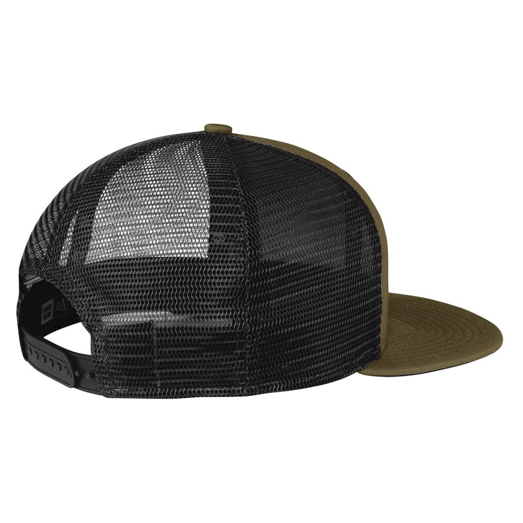 New Era® Original Fit Flat Bill Snapback Cap-olive/black
