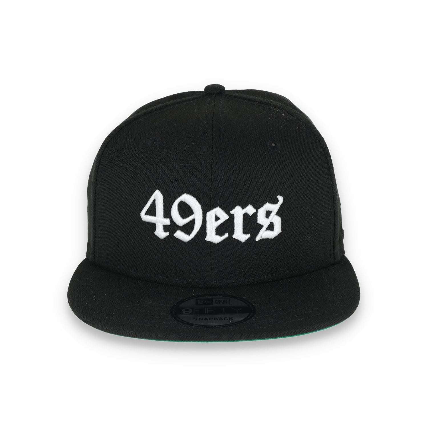 NEW ERA SAN FRANCISCO 49ERS GOTHIC SCRIPT NEW ERA 9FIFTY SNAPBACK-BLK/WHITE