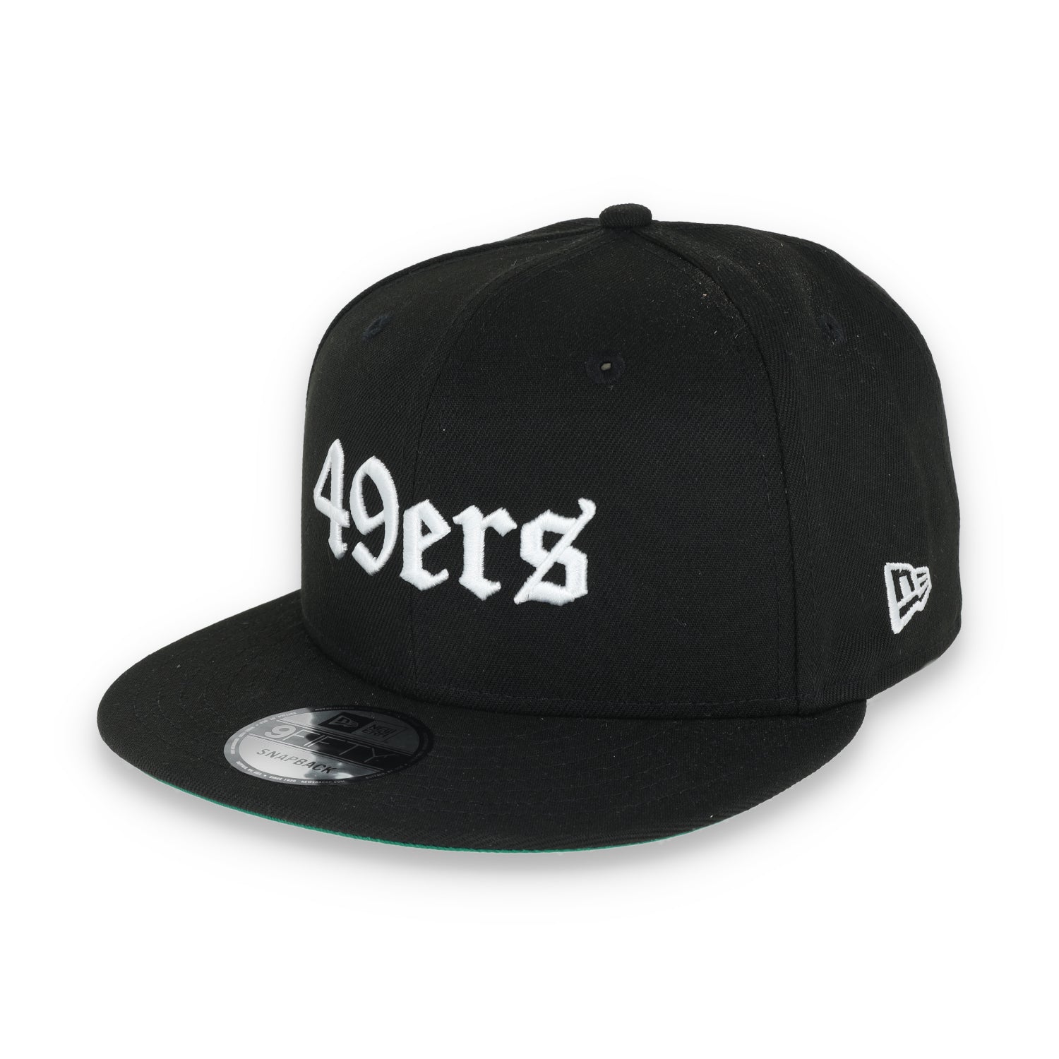 NEW ERA SAN FRANCISCO 49ERS GOTHIC SCRIPT NEW ERA 9FIFTY SNAPBACK-BLK/WHITE