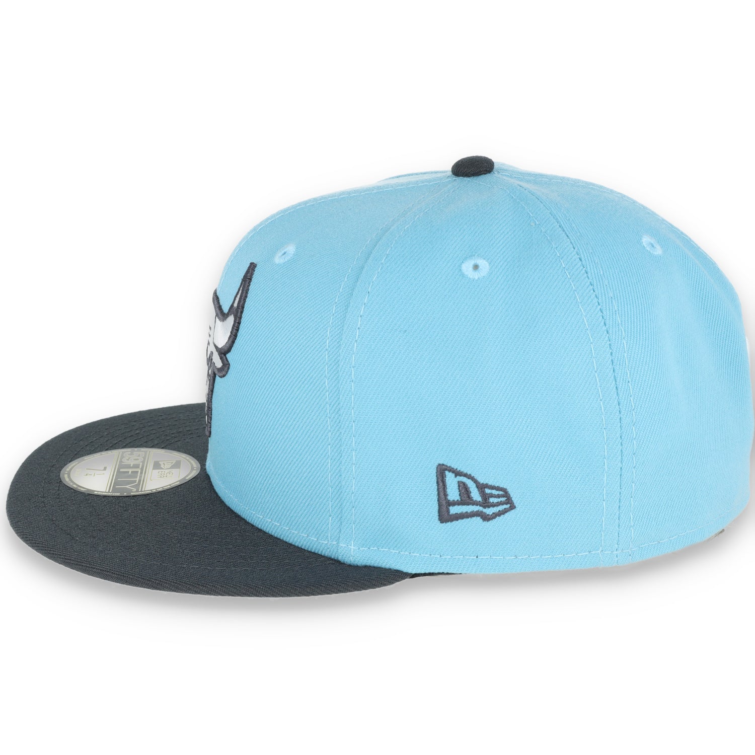 NEW ERA CHICAGO BULLS COLOR PACK 2TONE 59FIFTY FITTED HAT - BABYBLUE/GREY