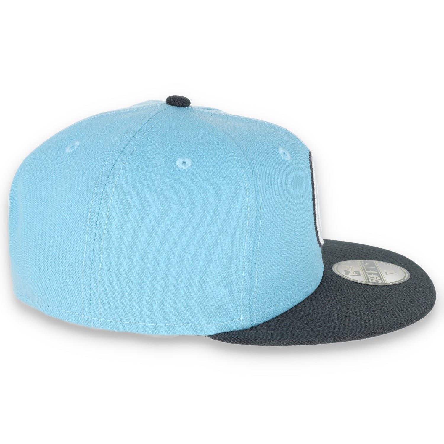 NEW ERA GOLDEN STATE WARRIORS COLOR PACK 2TONE 59FIFTY FITTED HAT- BABYBLUE/GREY