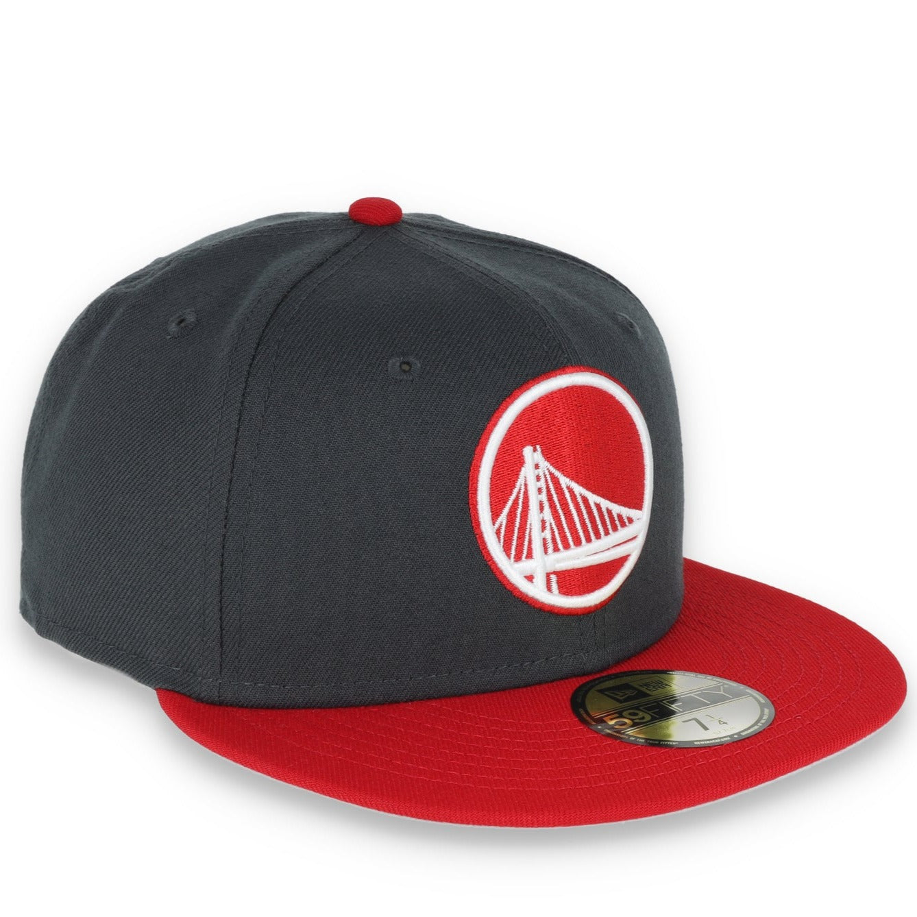 NEW ERA GOLDEN STATE WARRIORS COLOR PACK 2TONE 59FIFTY FITTED HAT- GREY/RED