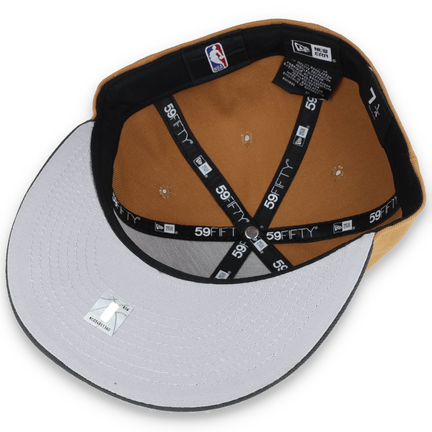 NEW ERA GOLDEN STATE WARRIORS COLOR PACK 2TONE 59FIFTY FITTED HAT- TAN/GREY
