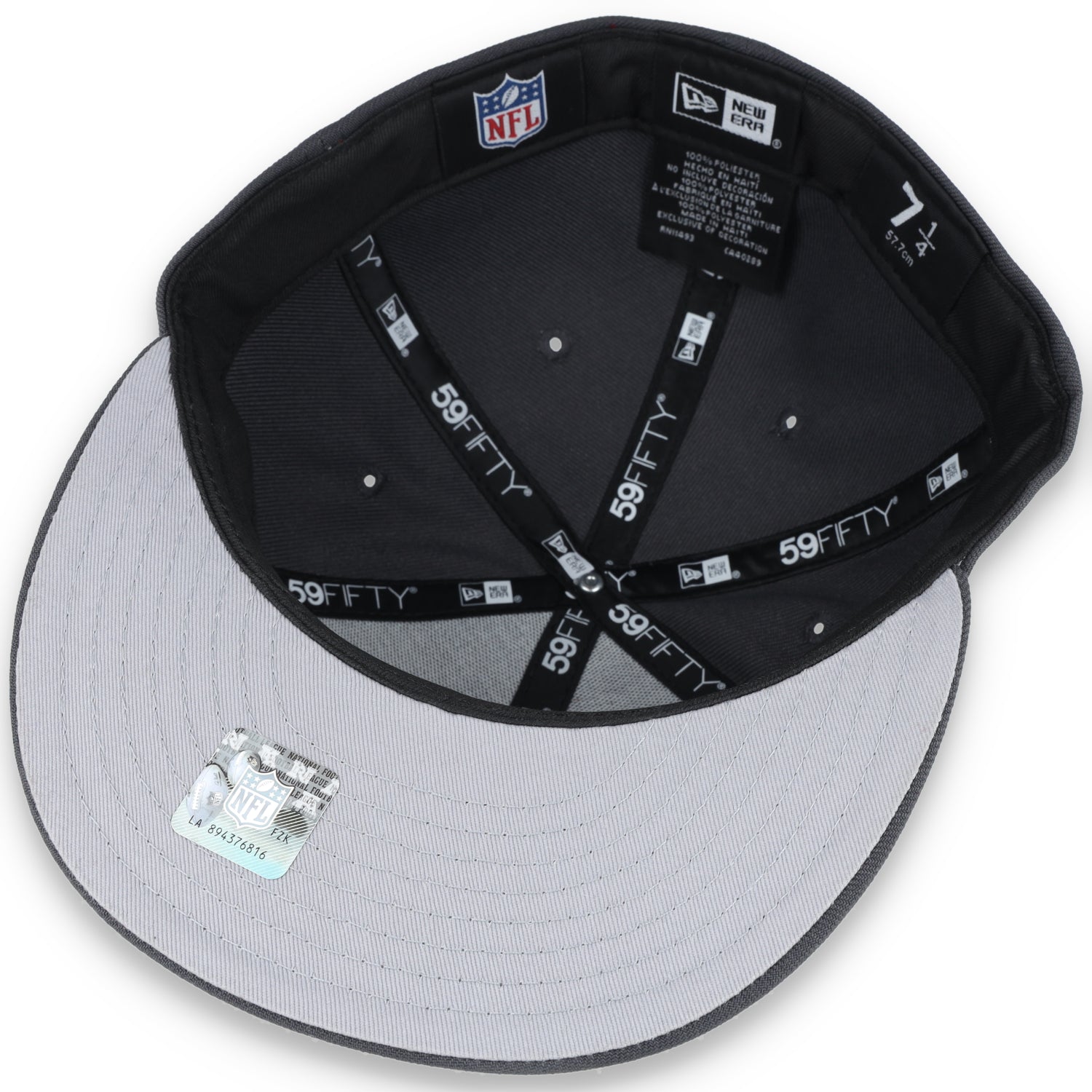 NEW ERA SAN FRANCISCO 49ERS 1990 PRO BOWL SIDE PATCH SCRIPT 59FIFTY FITTED HAT-GREY/RED