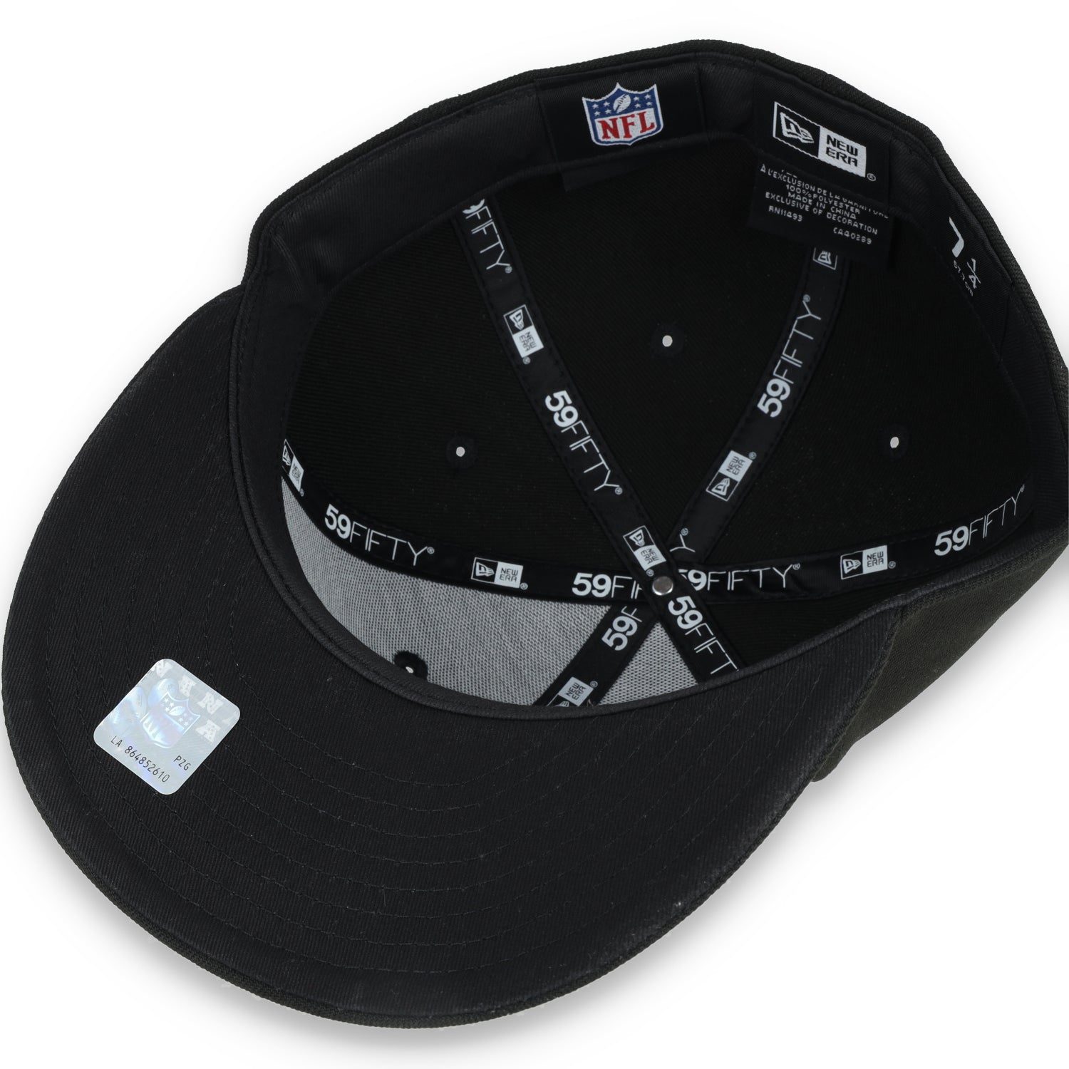 NEW ERA SAN FRANCISCO 49ERS SUGAR SKULL 59FIFTY FITTED HAT-BLACK/WHITE