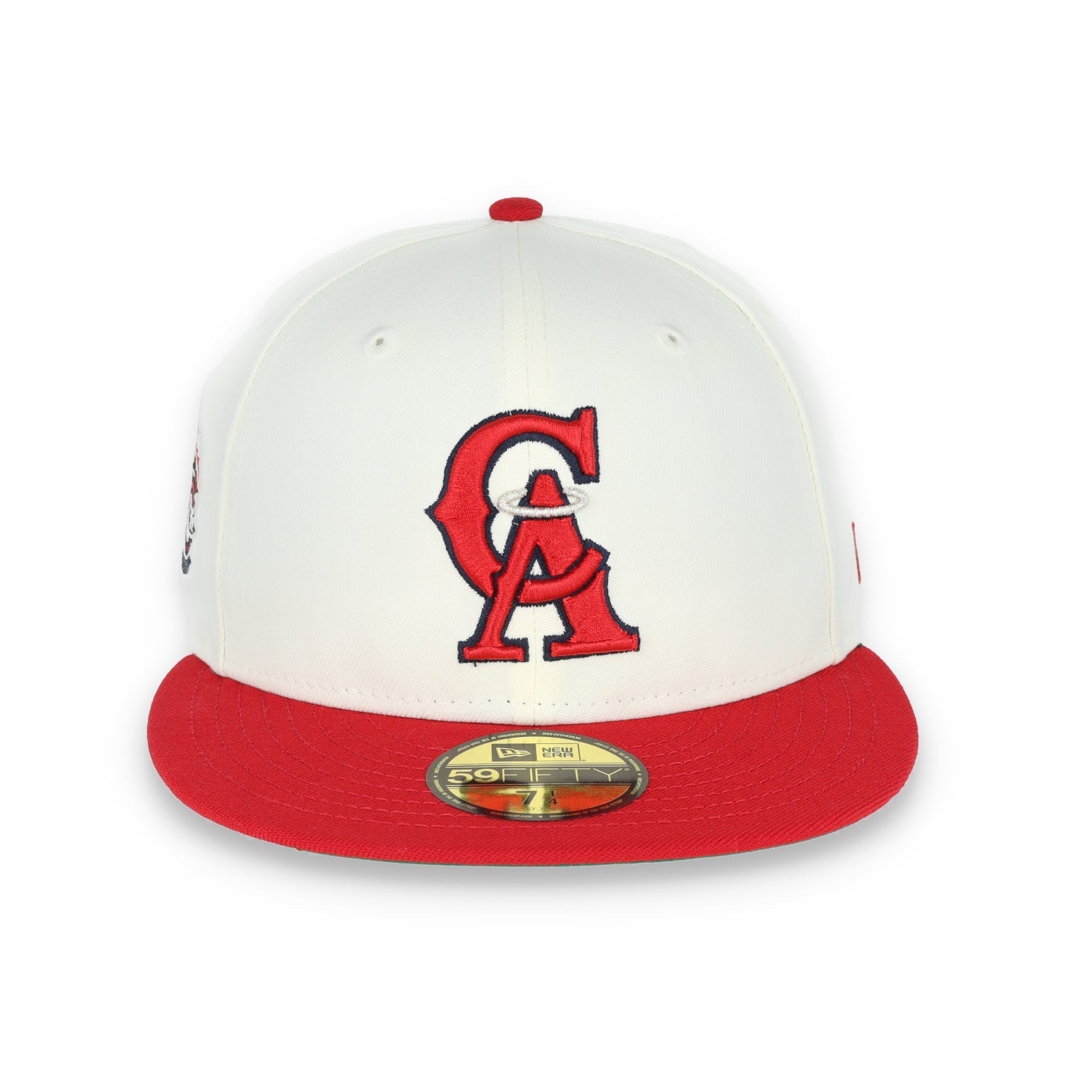New Era California Angeles 35th Anniversary Patch 59FIFTY Fitted Ivory Hat