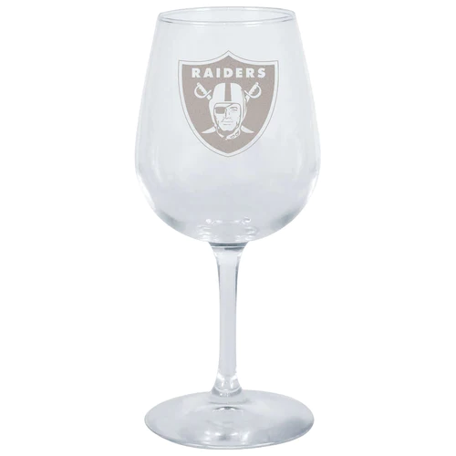Las Vegas Raiders 12.75oz Stemmed Wine Glass