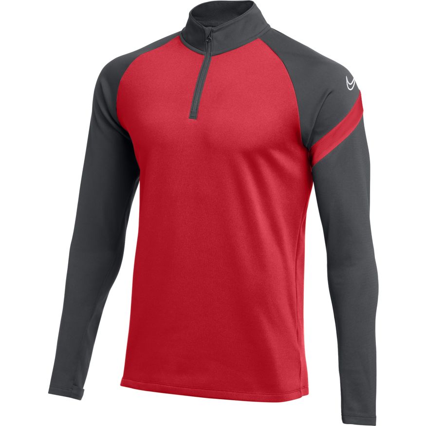 NIKE ACADEMY DRI-FIT DRILL TOP-RED/ANTHRACITE/WHITE