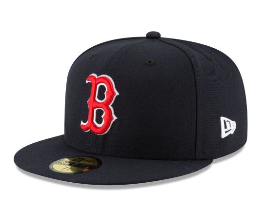 BOSTON RED SOX NEW ERA HOME AUTHENTIC COLLECTION 59FIFTY FITTED-ON-FIELD COLLECTION NAVY-RED