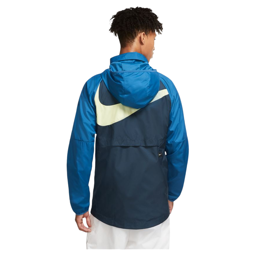 Nike Men's Club America Water-Repellent Soccer Jacket - Industrial Blue/Armory Navy/Armory Navy