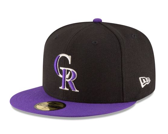 New Era Colorado Rockies Home Authentic Collection 59fifty Fitted On Field Collection-Black