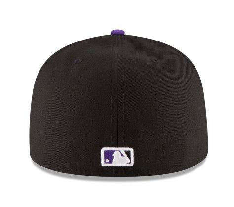 New Era Colorado Rockies Home Authentic Collection 59fifty Fitted On Field Collection-Black