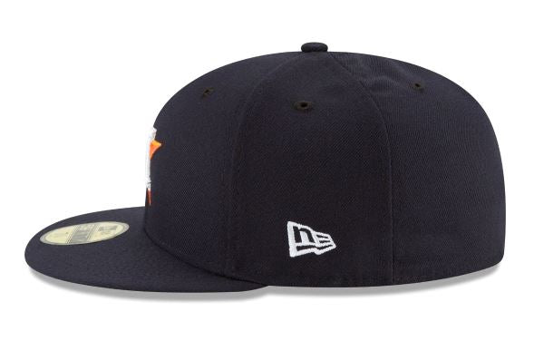 HOUSTON ASTROS NEW ERA HOME AUTHENTIC COLLECTION 59FIFTY FITTED-ON-FIELD COLLECTION-NAVY