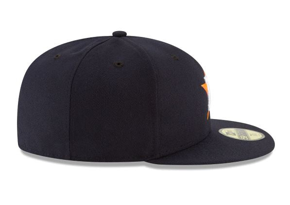 HOUSTON ASTROS NEW ERA HOME AUTHENTIC COLLECTION 59FIFTY FITTED-ON-FIELD COLLECTION-NAVY