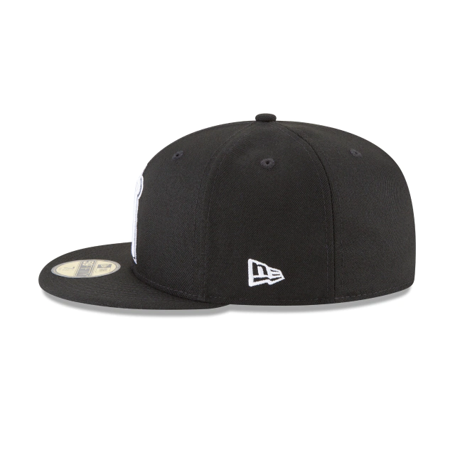 LOS ANGELES ANGELS NEW ERA BASIC 59FIFTY FITTED -BLACK/WHITE