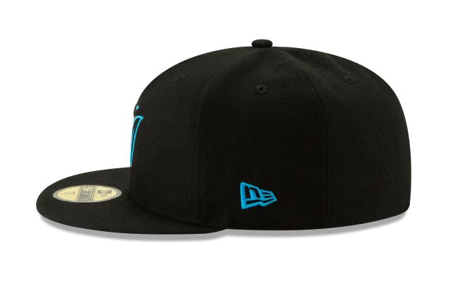 MIAMI MARLINS NEW ERA HOME AUTHENTIC COLLECTION 59FIFTY FITTED-ON-FIELD COLLECTION-BLACK
