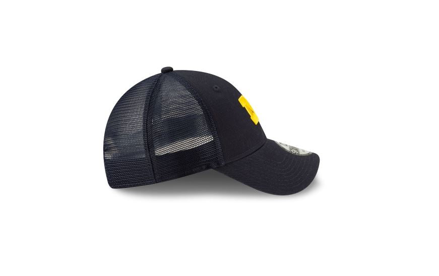MICHIGAN WOLVERINES NEW ERA TRUCKER 9FORTY ADJUSTABLE-NAVY