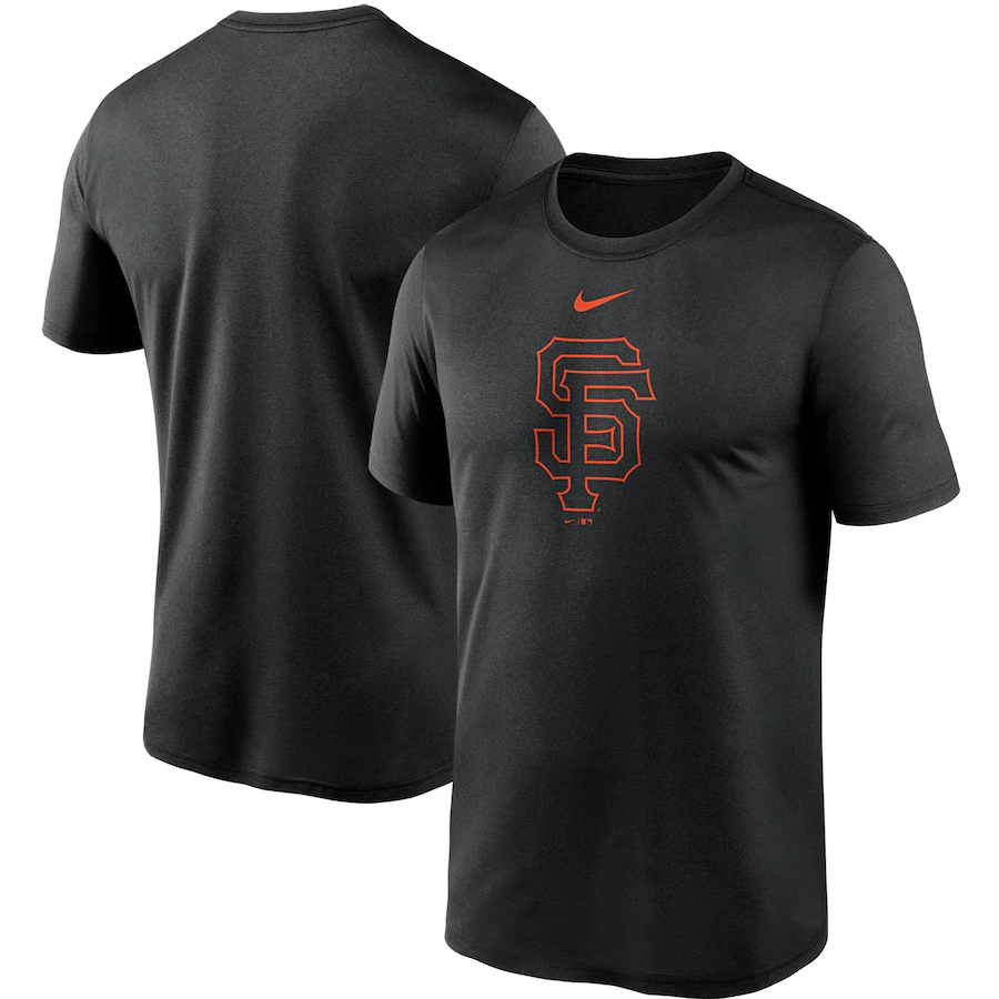 Nike Men's San Francisco Giants Team Large Logo Legend Performance T-Shirt - Black