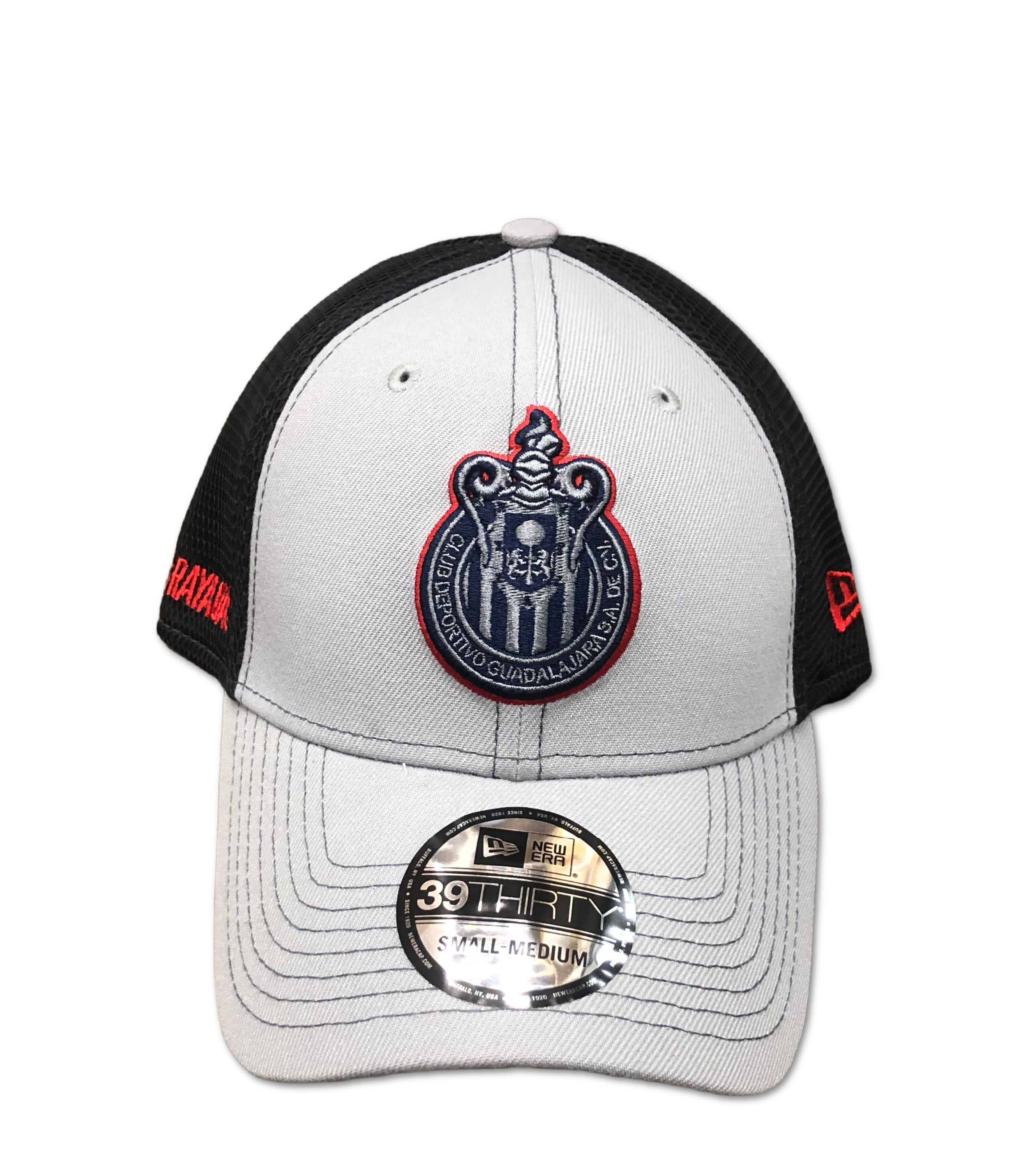 NEW ERA CHIVAS 39THIRTY FLEX FIT HAT-GREY/NAVY