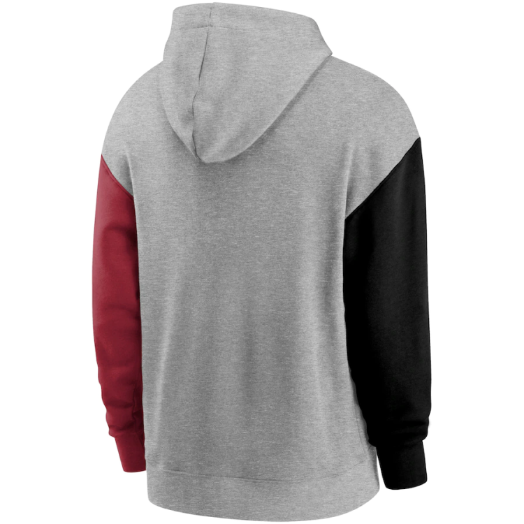 Nike San Francisco 49ers Heritage Tri-Blend Pullover Hoodie - Heathered Gray