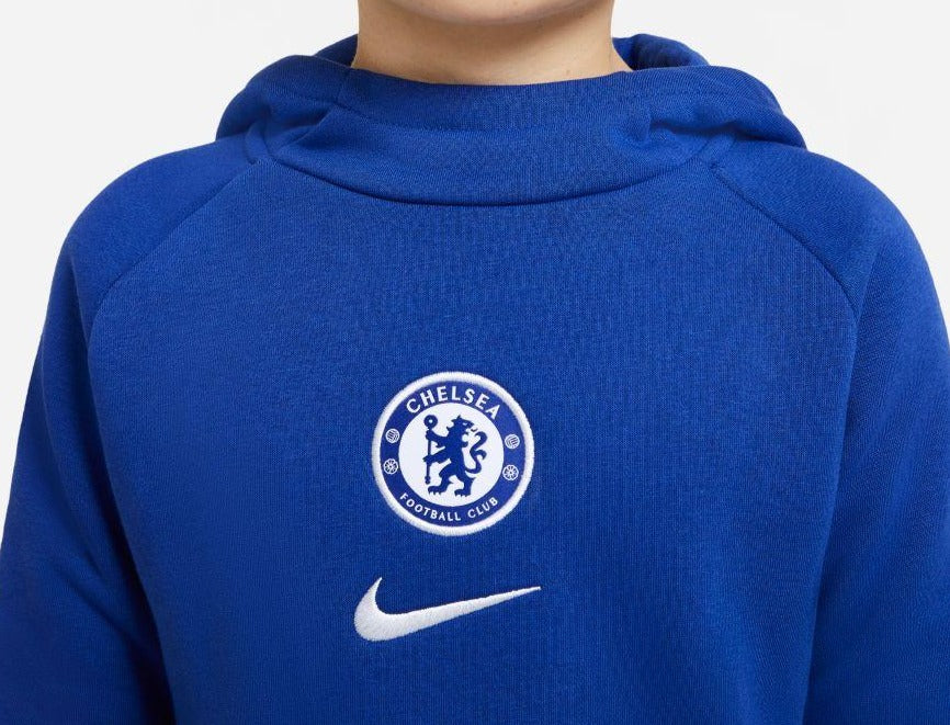Nike Chelsea FC Big Kids' Fleece Pullover Soccer Hoodie