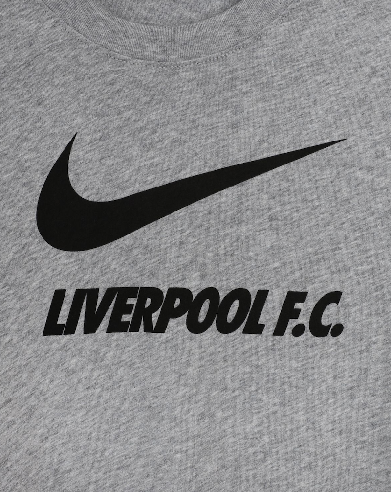 Nike Liverpool FC Men's Soccer T-Shirt-Grey/Black