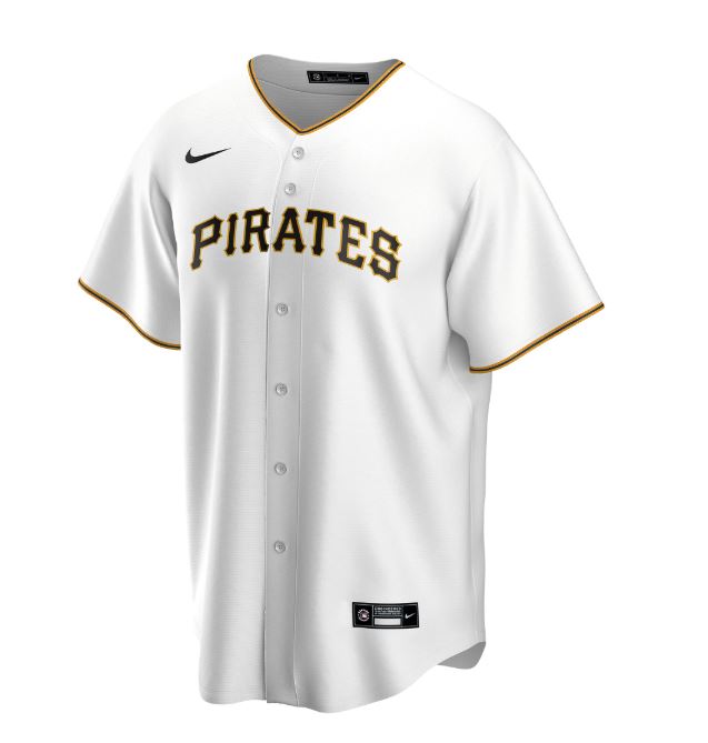 Nike Men's Pittsburgh Pirates White Home 2020 Replica Team Jersey