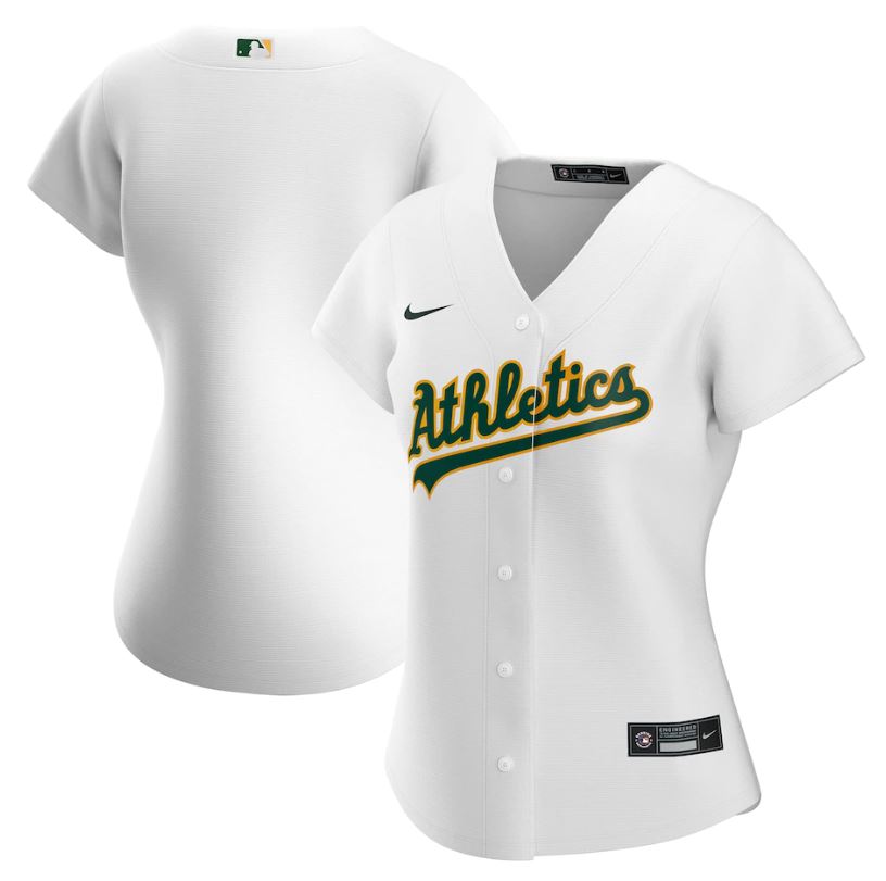 Nike Women's Oakland Athletics White Home 2020 Replica Team Jersey