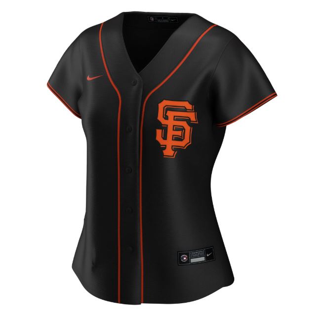 Nike Women's San Francisco Giants Black Alternate 2020 Replica Team Jersey