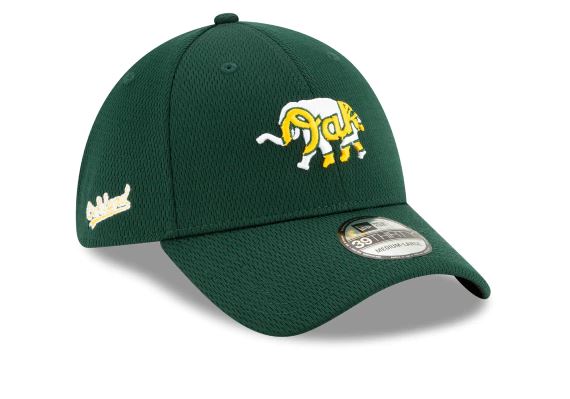 OAKLAND ATHLETICS BATTING PRACTICE 39THIRTY STRETCH FIT-GREEN