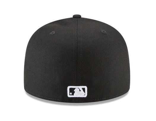 PHILADELPHIA PHILLIES NEW ERA BASIC COLLECTION FITTED 59FIFTY-BLACK AND WHITE