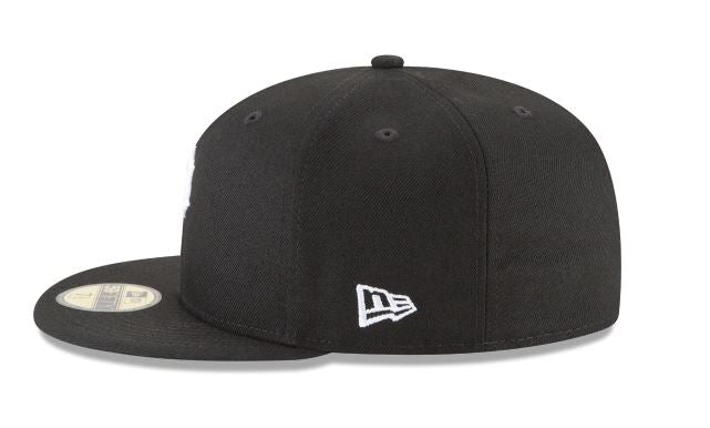 PITTSBURGH PIRATES NEW ERA BASIC COLLECTION FITTED 59FIFTY-BLACK AND WHITE