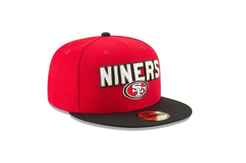 SAN FRANCISCO 49ERS NEW ERA OFFICIAL DRAFT NFL 2018 59FIFTY FITTED-RED