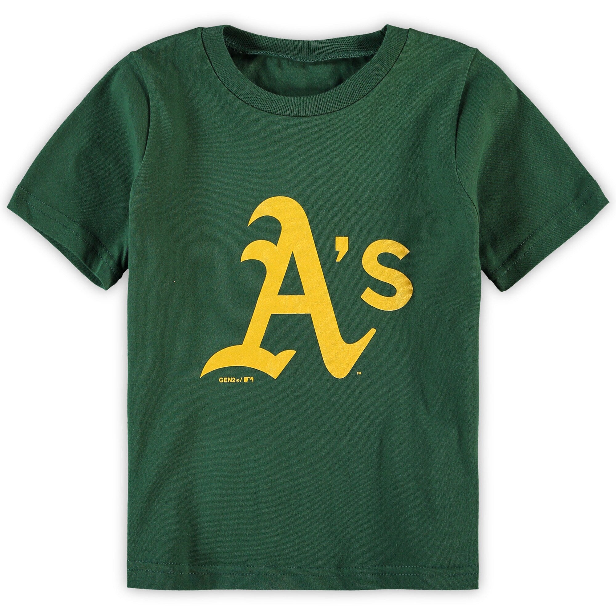Toddler Oakland Athletics Green Primary Team Logo T-Shirt