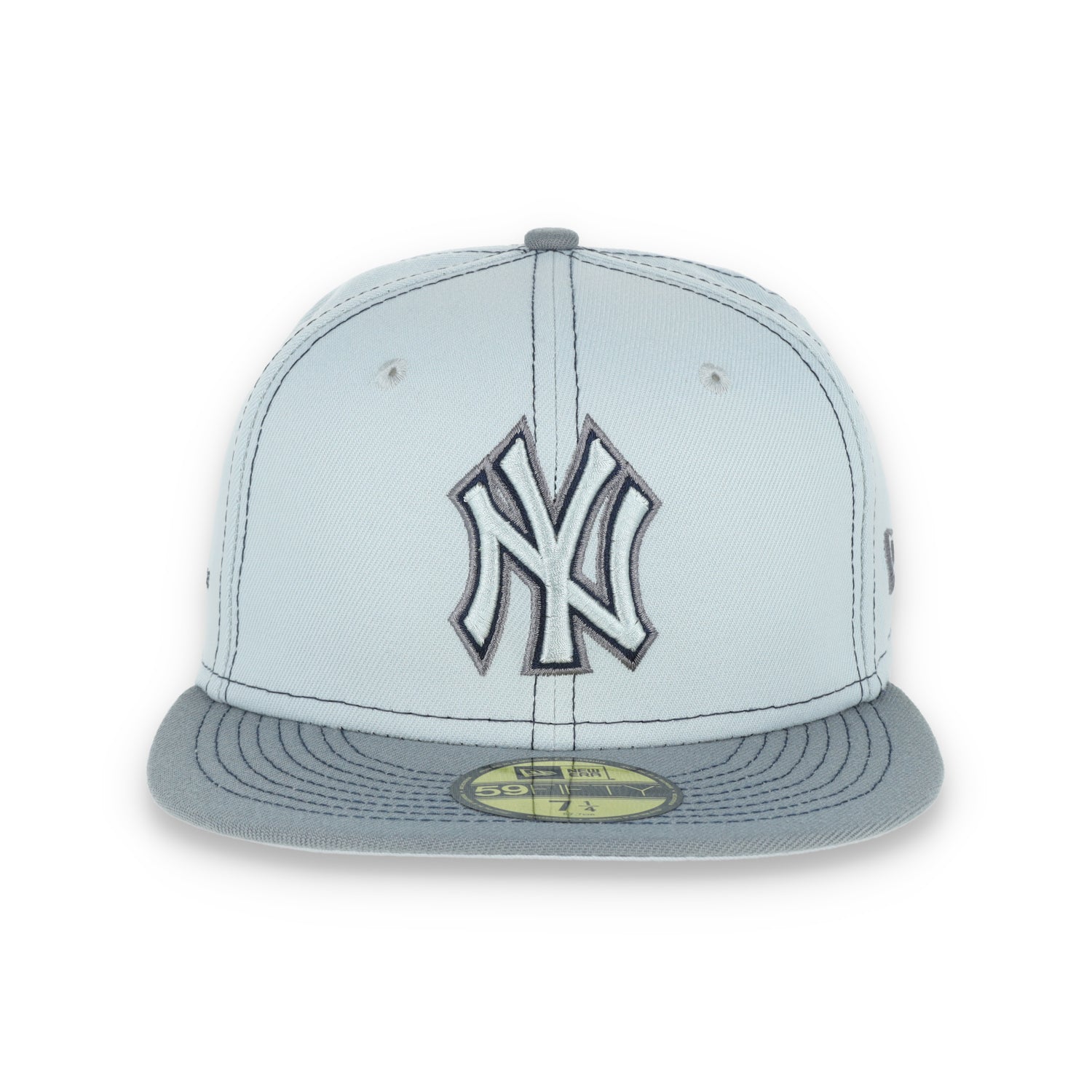 New York Yankee Gray Pop 59FIFTY Fitted Hat- Gray
