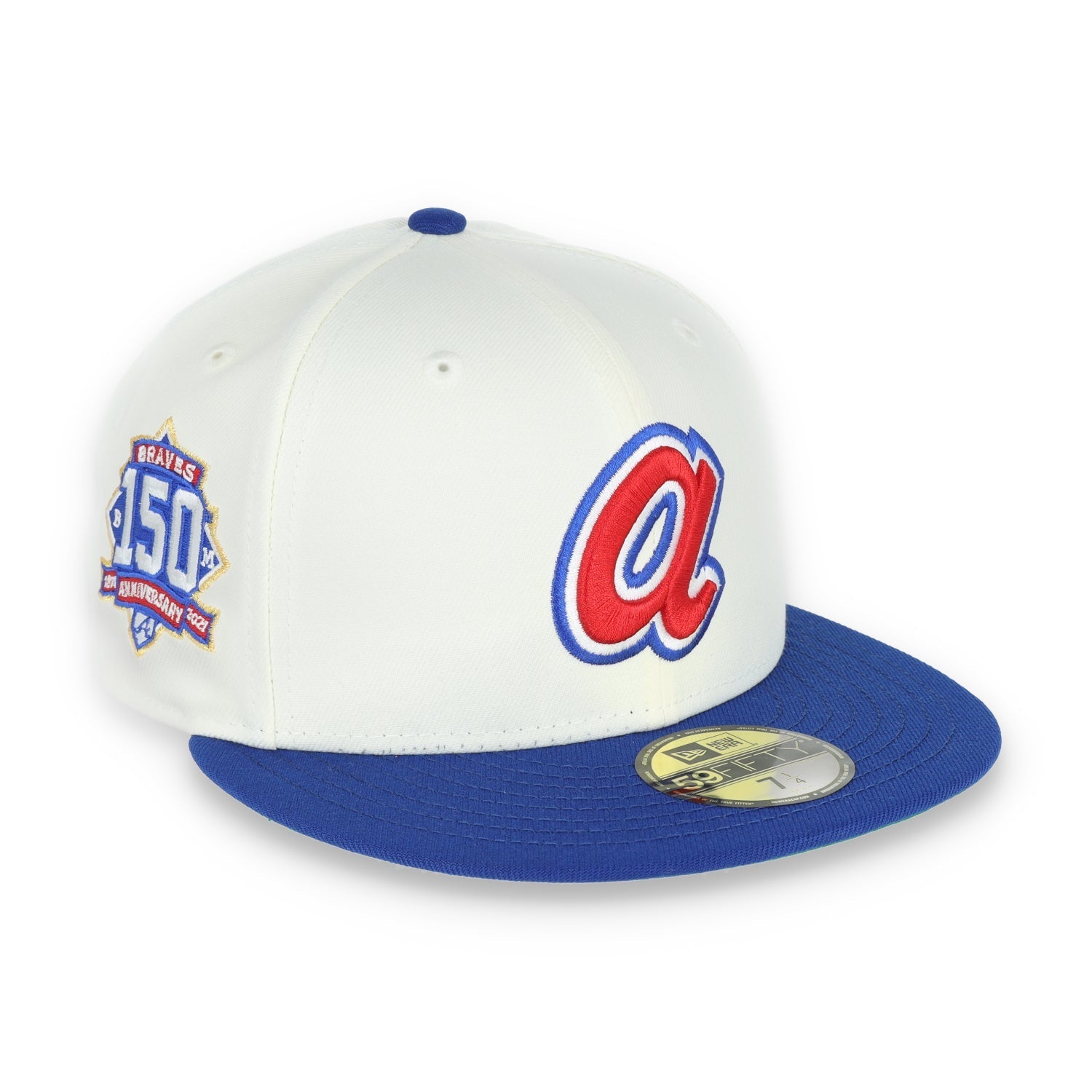 New Era Atlanta Braves 150th Anniversary Patch 59FIFTY Fitted Ivory Hat