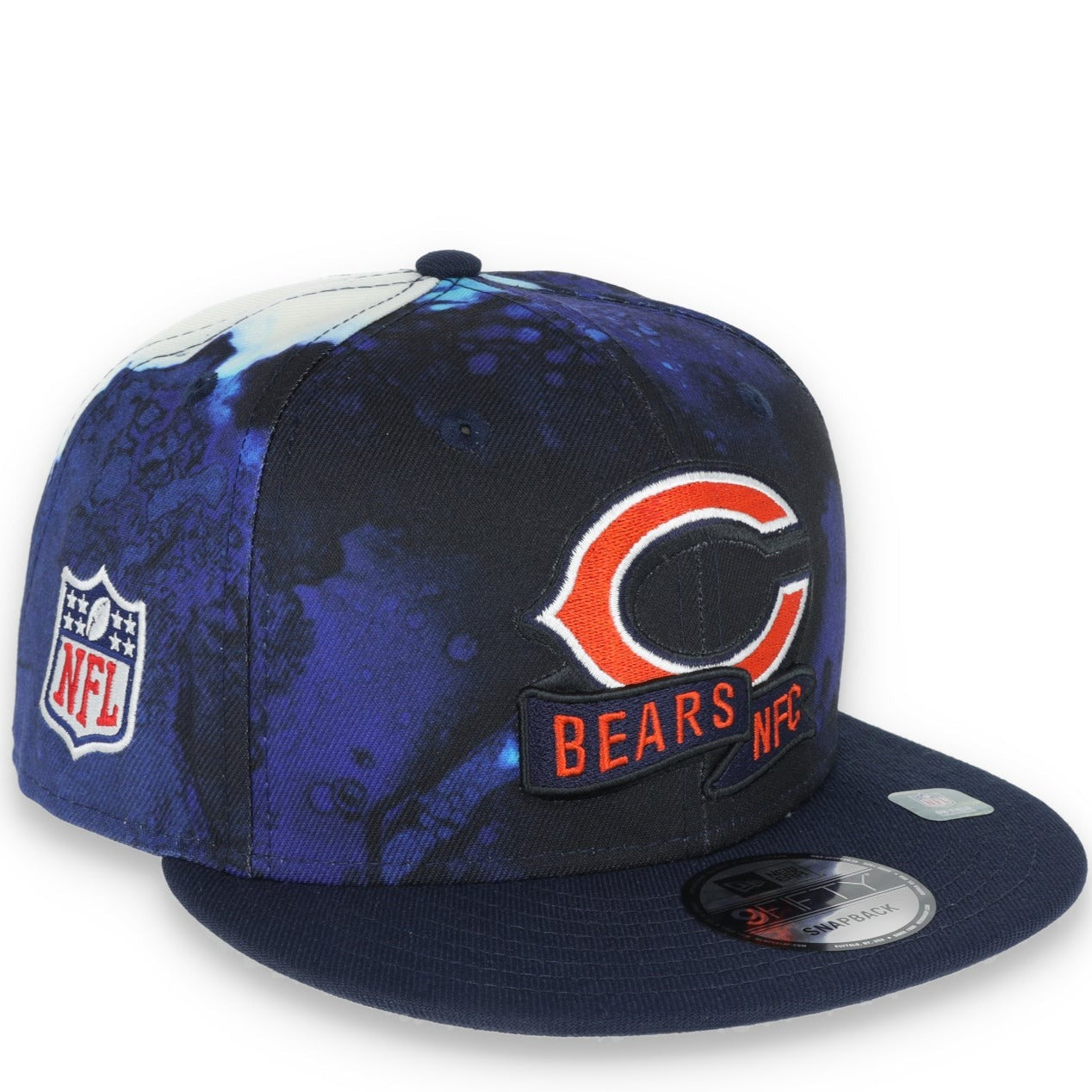 New Era Chicago Bears Sideline Ink Dye 9FIFTY Snapback Hat-Blue