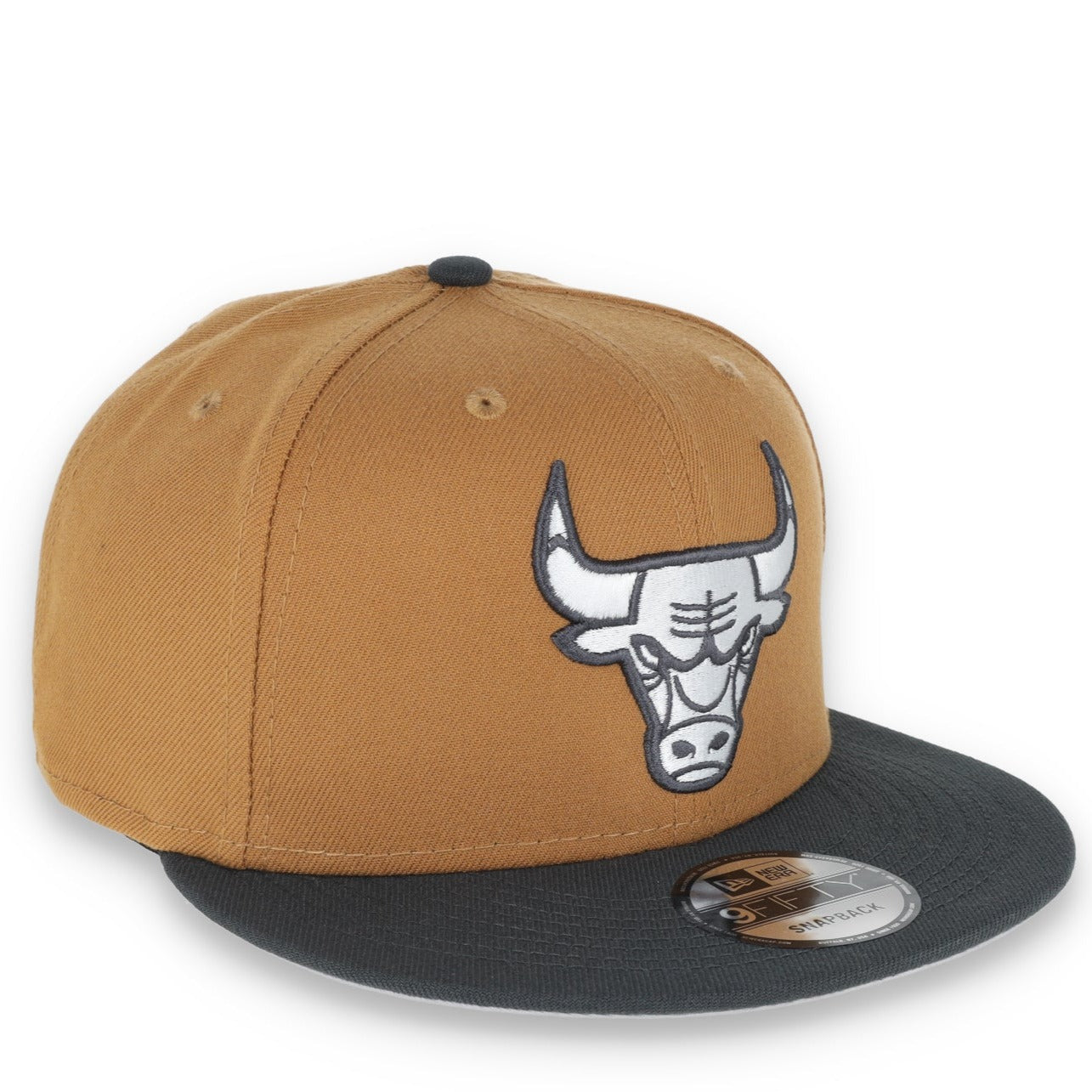 New Era Chicago Bulls Color Pack 2-Tone 9FIFTY Snapback Hat- Tan/Grey