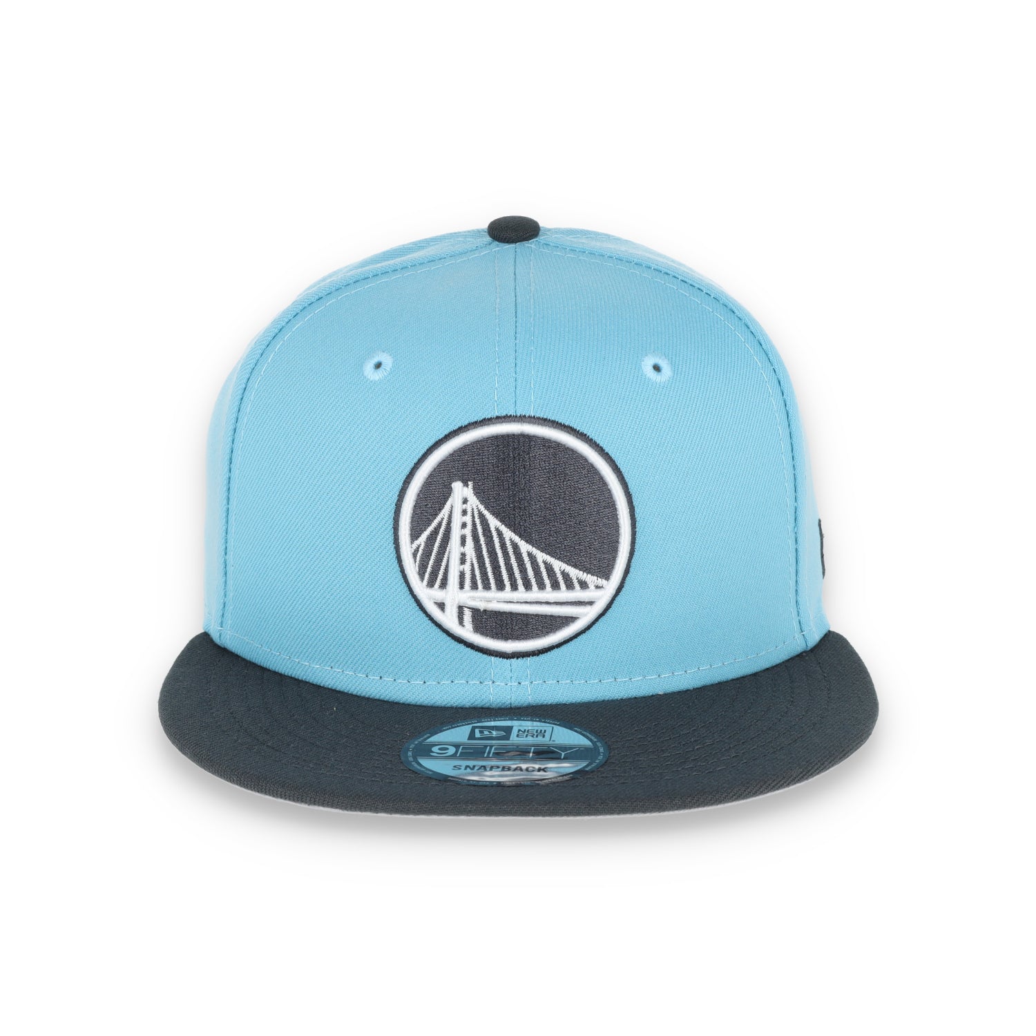New Era Golden State Warriors Color Pack 2-Tone 9FIFTY Snapback Hat-BABYBLUE/GREY