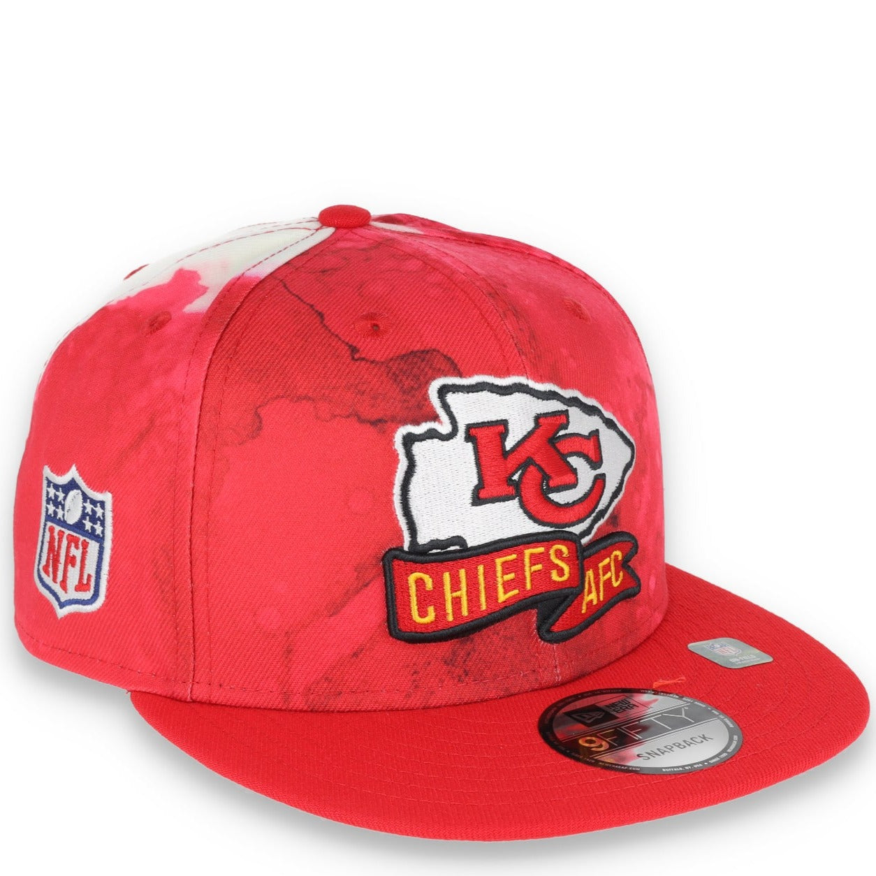New Era Kansas City Chiefs Sideline Ink Dye 9FIFTY Snapback Hat-Red