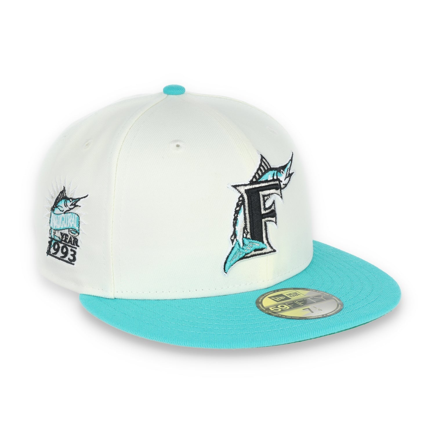 New Era Miami Marlins 1993 Inaugural Patch 59FIFTY Fitted Ivory Hat