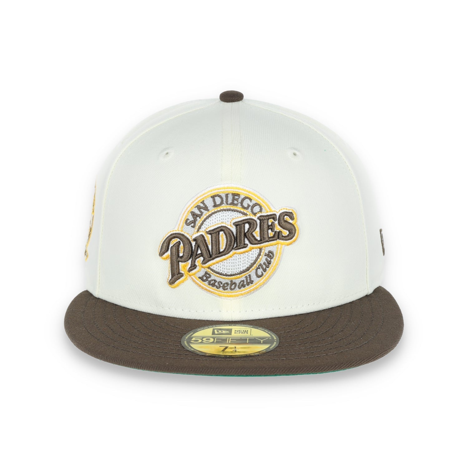 New Era San Diego Padres Patch 25TH ANNIVERSARY 59FIFTY Fitted Ivory Hat-1