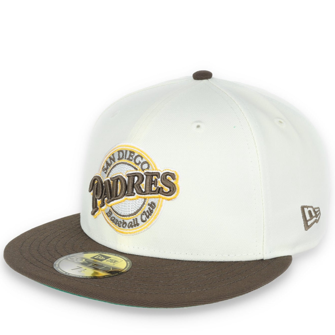 New Era San Diego Padres Patch 25TH ANNIVERSARY 59FIFTY Fitted Ivory Hat-1