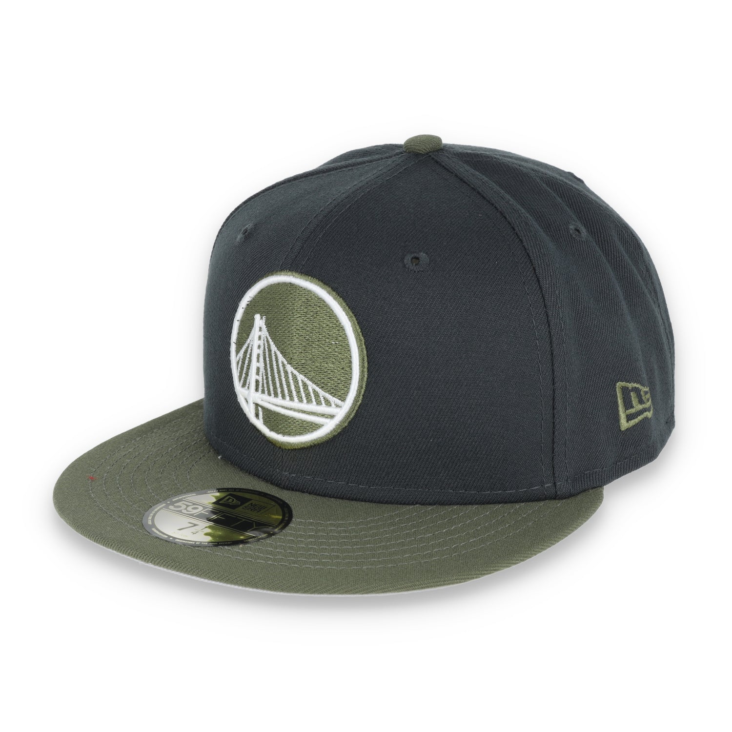 NEW ERA GOLDEN STATE WARRIORS COLOR PACK 2TONE 59FIFTY FITTED HAT- GREY/OLIVE