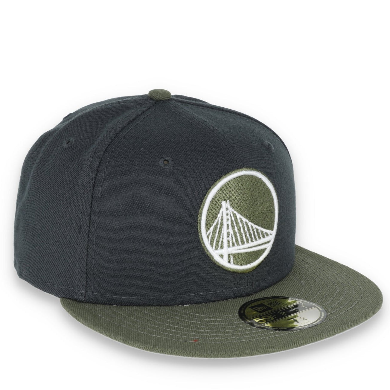 NEW ERA GOLDEN STATE WARRIORS COLOR PACK 2TONE 59FIFTY FITTED HAT- GREY/OLIVE