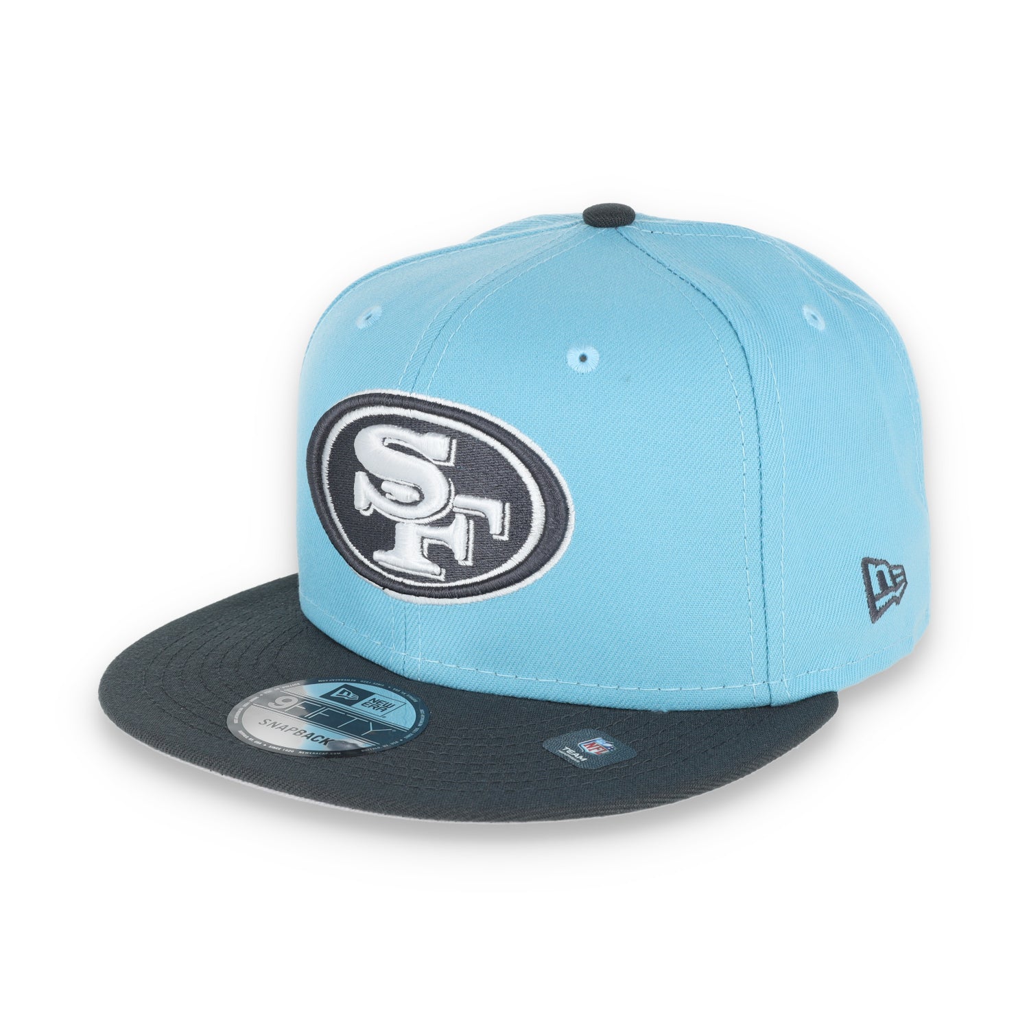 New Era San Francisco 49ers Color Pack 2-Tone 9FIFTY Snapback Hat- Baby Blue/Grey