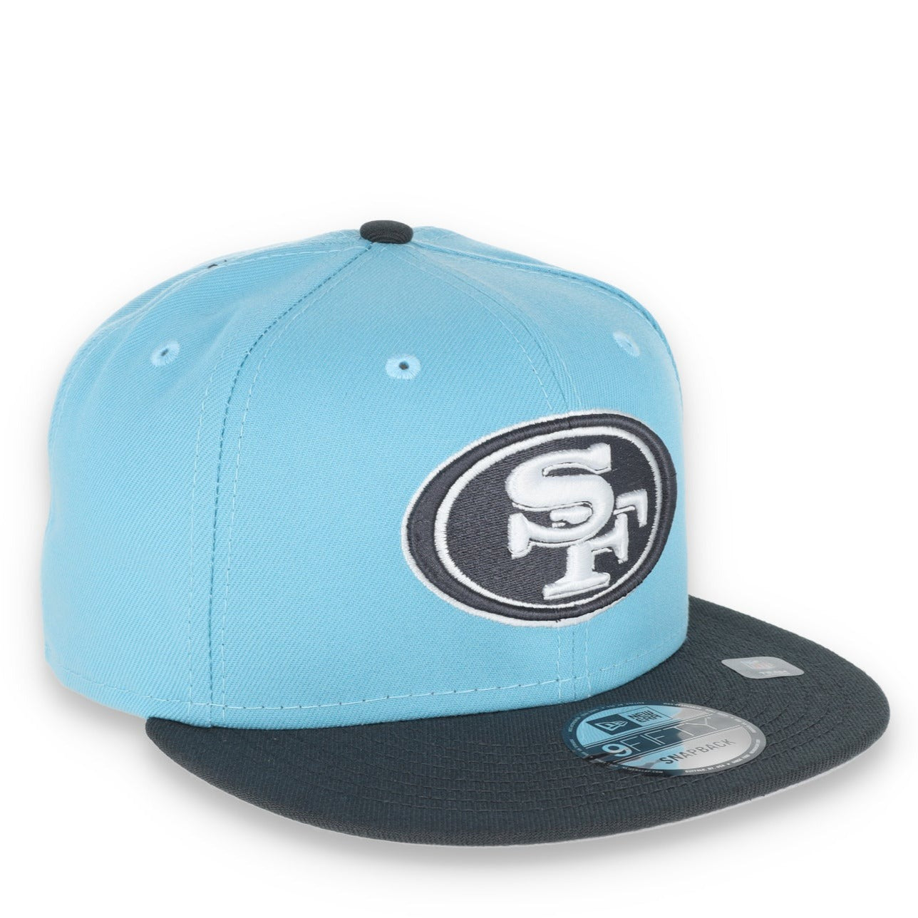 New Era San Francisco 49ers Color Pack 2-Tone 9FIFTY Snapback Hat- Baby Blue/Grey