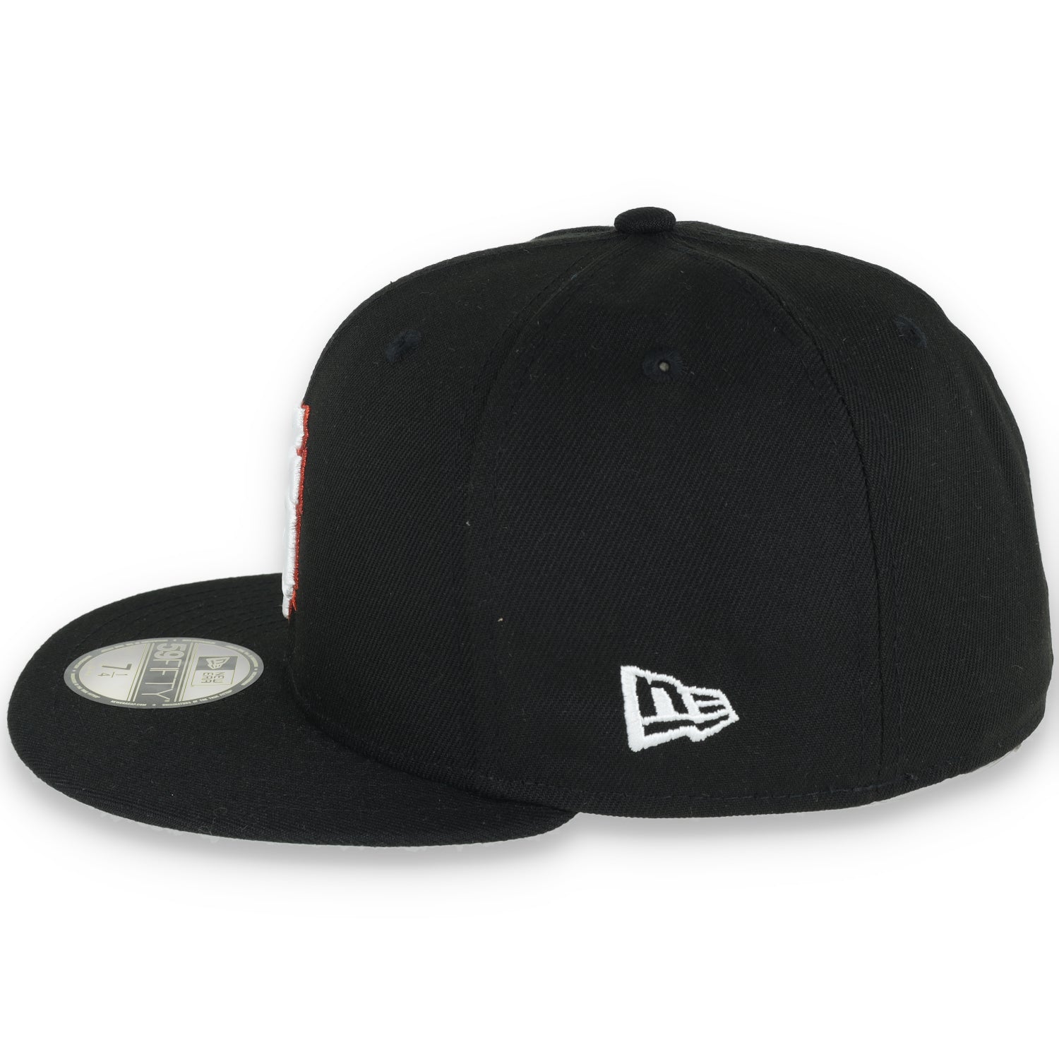New Era San Francisco Giants Fitted 60th Anniversary Metallic Logo Side Patch 59fifty-Black