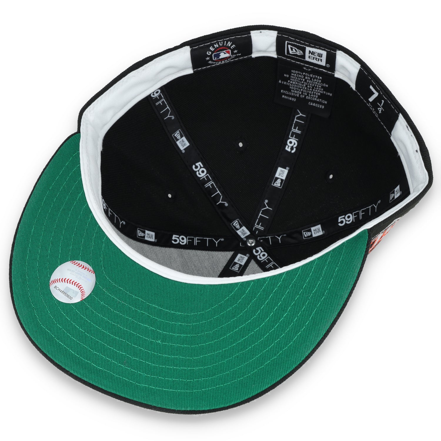 New Era San Francisco Giants Fitted 60th Anniversary Metallic Logo Side Patch 59fifty-Black
